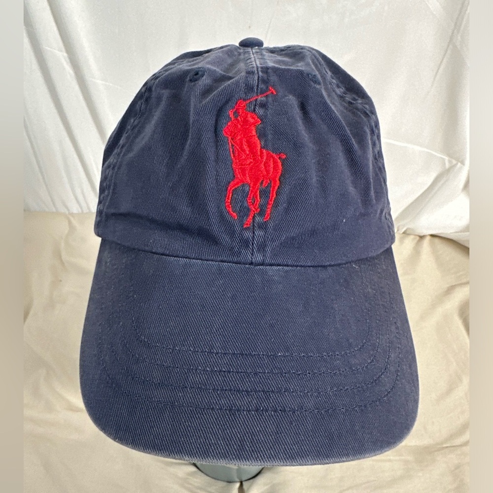 POLO RALPH LAUREN BIG PONY #3 BLUE BASEBALL CAP HAT MCMLXVII